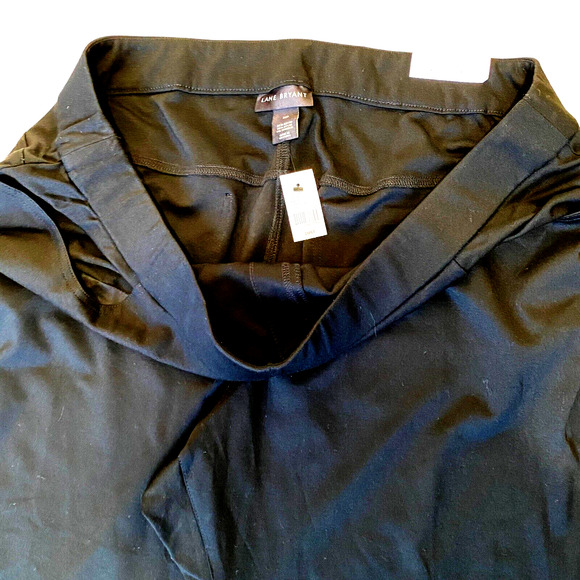 Lane Bryant Plus Size 28P Ponte Boot Cut Pant Black Pull On Career Stretch - Picture 5 of 8